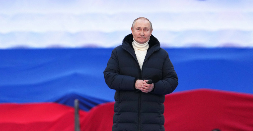 Władimir Putin na wiecu z okazji 8 rocznicy referendum na Krymie /ALEXANDER VILF/AFP /East News