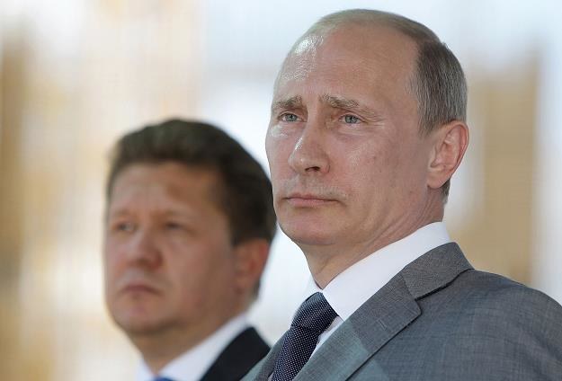 Wladimir Putin (P) i prezes Gazpromu Aleksiej Miller /AFP