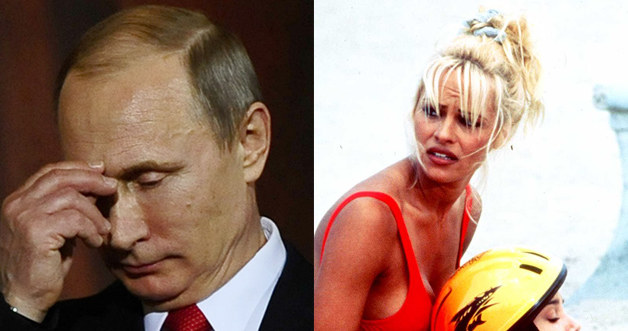 Władimir Putin, Pamela Anderson /Getty Images