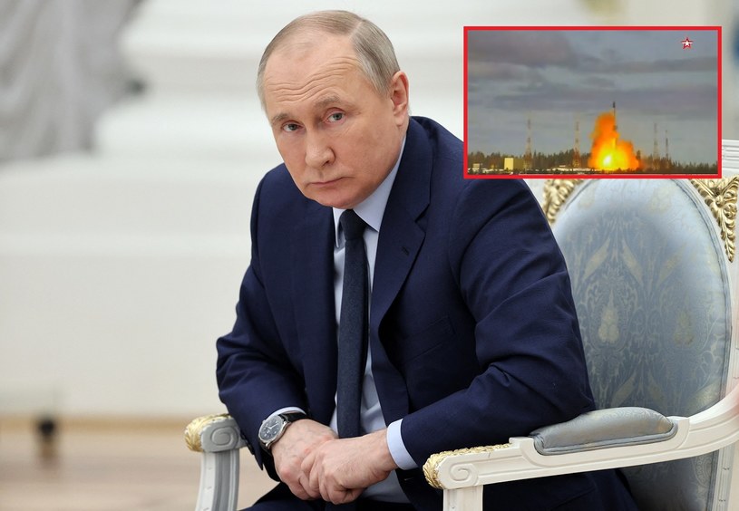 Władimir Putin twierdzi, że nowa rakieta, pokona "każdy system obrony" /Mikhail Tereshchenko/Sputnik; Ilya Ponomarev /AFP