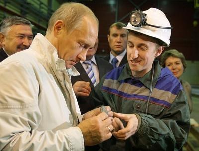 Władimir Putin w rosyjskiej kopalni diamentów /AFP