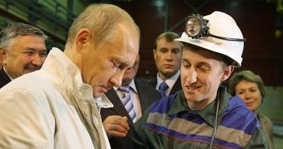 Władimir Putin w rosyjskiej kopalni diamentów /AFP