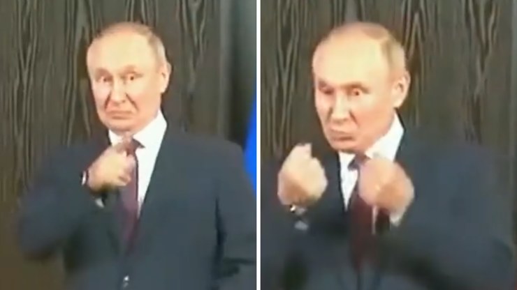 Władimir Putin wzbudza kontrowersje swoim  zachowaniem /Twitter/Ria Kremlin Pool   /materiał zewnętrzny