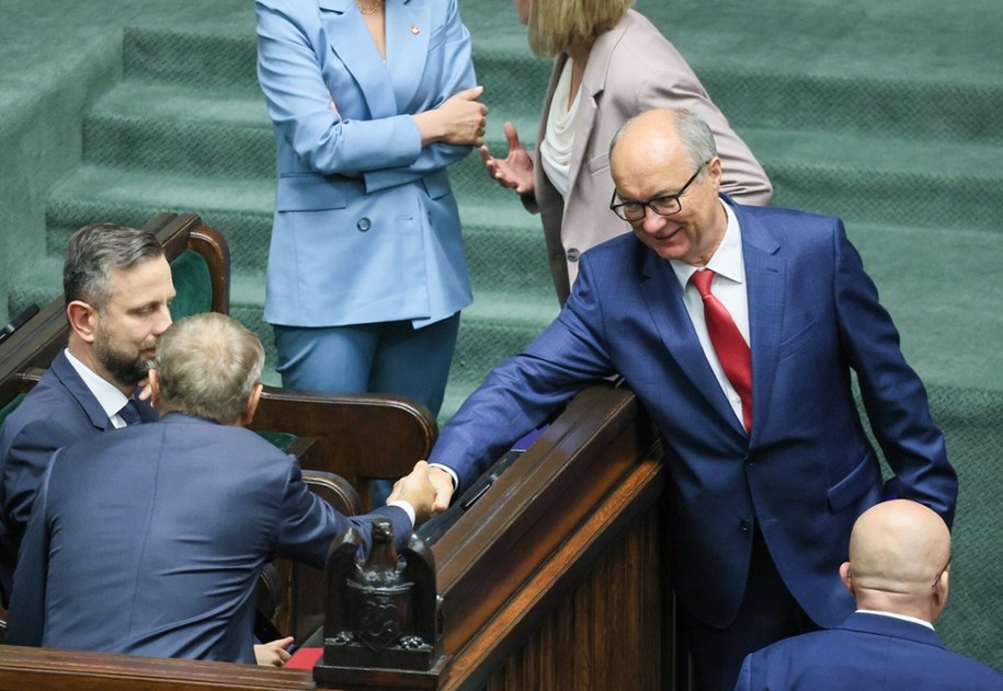 Władysław Kosiniak-Kamysz, Donald Tusk i Włodzimierz Czarzasty w Sejmie /Adam Burakowski /East News
