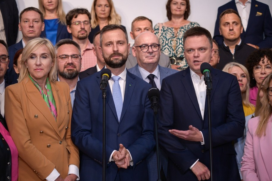 Władysław Kosiniak-Kamysz i Szymon Hołownia /Marcin Obara /PAP