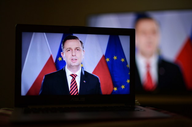 Władysław Kosiniak-Kamysz w trakcie swojego wystąpienia programowego na Facebooku / 	Marcin Obara  /PAP
