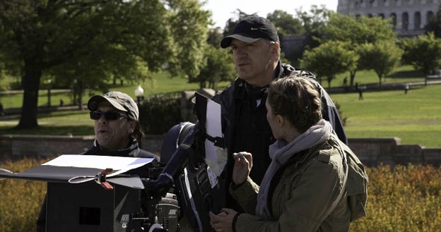 Władysław Pasikowski na planie filmu "Jack Strong" - fot. Bart Stadnicki /materiały dystrybutora