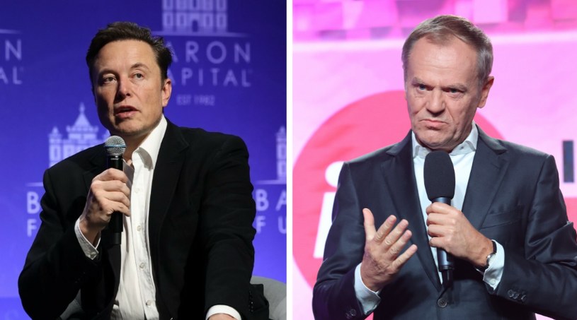 Właściciel Twittera Elon Musk i szef PO Donald Tusk /Tomasz Jastrzebowski/REPORTER/Associated Press /East News