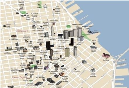 Własna mapa atrakcji turystycznych San Francisco /kopalniawiedzy.pl