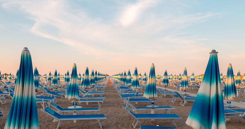 Włochy. Plaża w Rimini /123RF/PICSEL