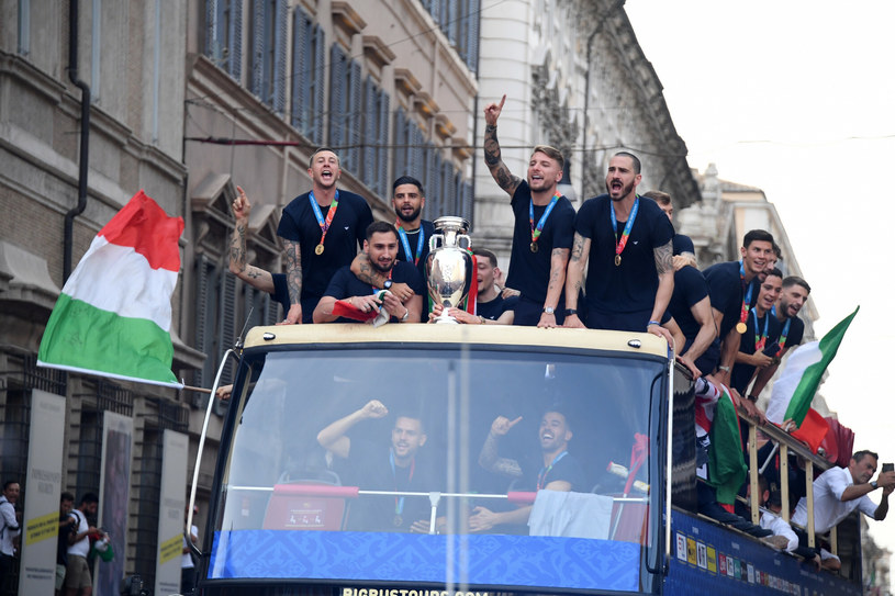 Włochy świętują mistrzostwo Europy /Xinhua Xinhua / eyevine /East News