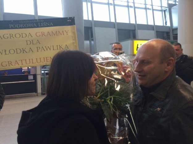 Włodek Pawlik na lotnisku Okęcie w Warszawie /Grzegorz Kwolek, RMF FM /RMF FM