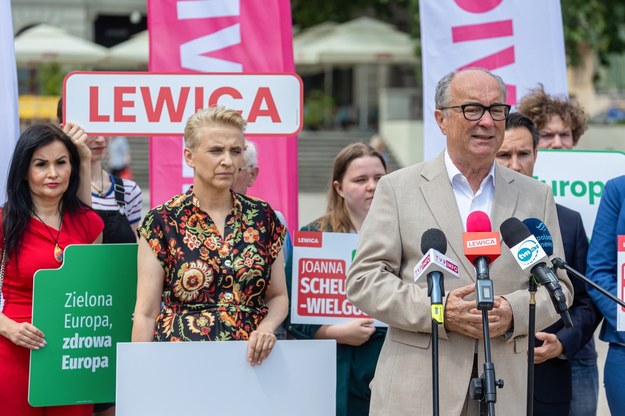 Włodzimierz Czarzasty i Joanna Scheuring-Wielgus /Fot. Paweł Jaskółka /PAP