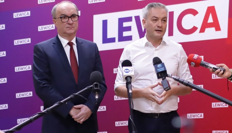 Włodzimierz Czarzasty i Robert Biedroń /Albert Zawada /PAP