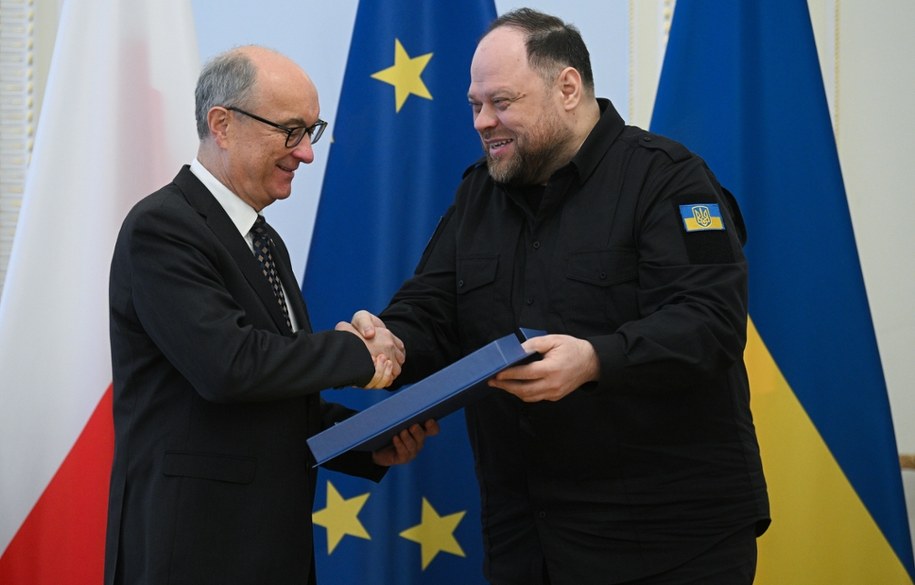 Włodzimierz Czarzasty i Rusłan Stefańczuk na zdjęciu z lutego 2026 roku /Marcin Obara /PAP