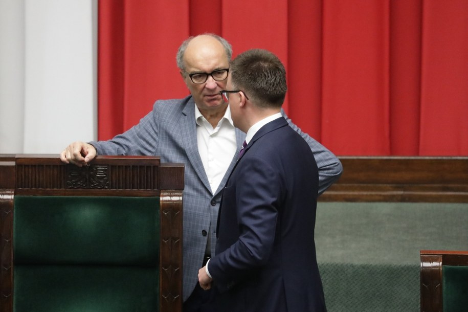 Włodzimierz Czarzasty i Szymon Hołownia /Tomasz Gzell    /PAP