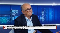 Włodzimierz Czarzasty w "Gościu Wydarzeń" o referendum w sprawie migrantów: "Kaczyński buksuje"