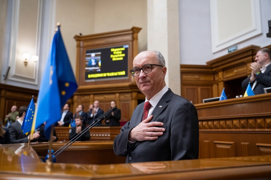 Włodzimierz Czarzasty w Kijowie 24 lutego /ANDRII NESTERENKO /PAP