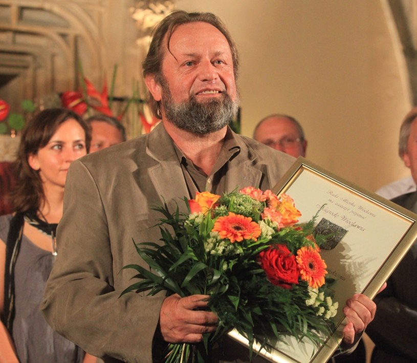 Włodzimierz Szomański odbiera nagrodę miasta Wrocławia, 2012 r. /Mieczysław Michalak /AGENCJA GAZETA