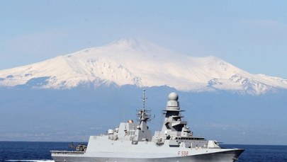 Włoska fregata płynie w kierunku Cypru. Odpowiedź na atak dronowy Iranu