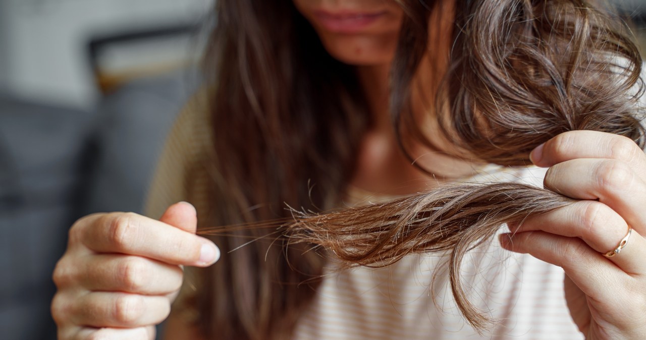 Włosy średnioporowate mają lekko rozchylone łuski, co powoduje skłonność do przesuszania /123RF/PICSEL