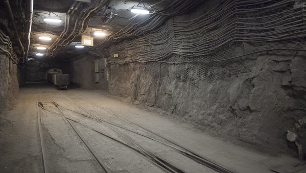 Wnętrze kopalni Rudna /Aleksander Koźmiński /PAP