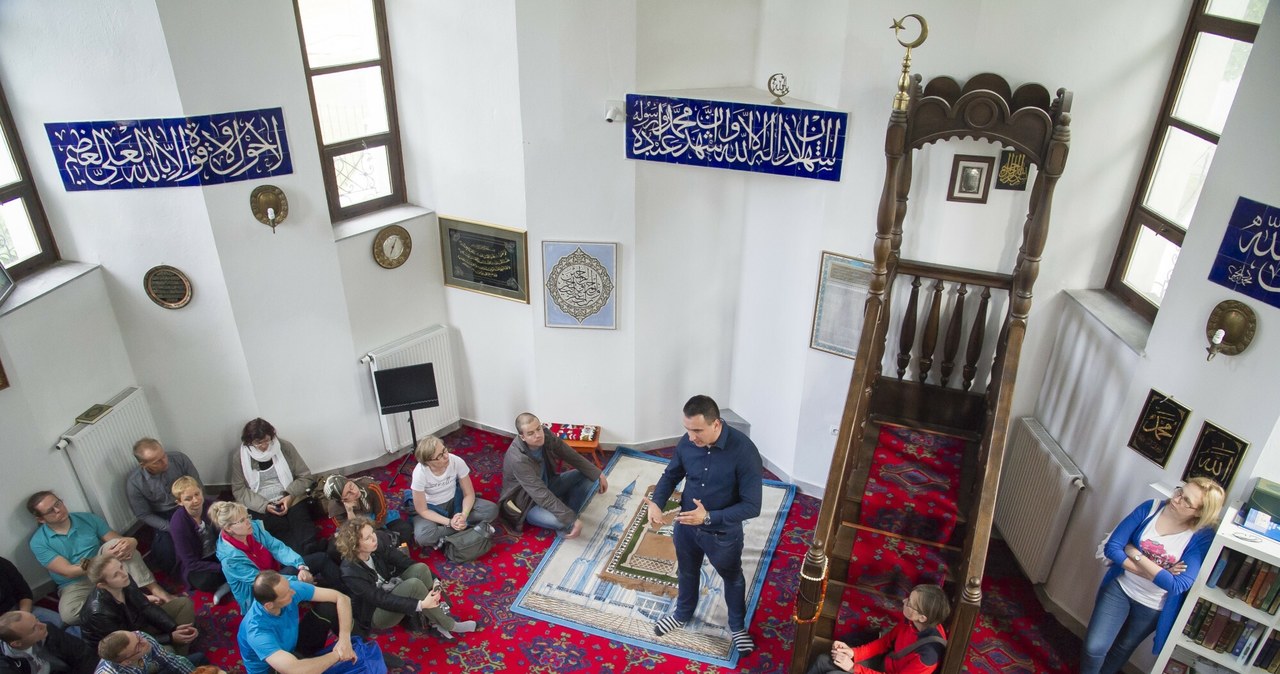Wnętrze meczetu im. Dżamala ad-Din al-Afghaniego w Gdańsku /Wojciech Strozyk/REPORTER /East News