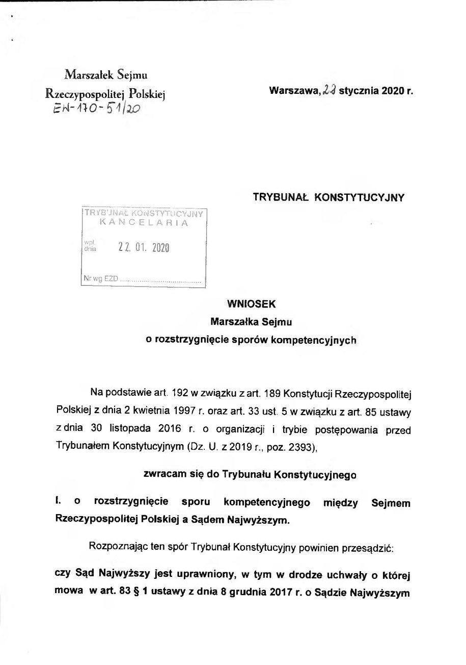 Wniosek do TK /RMF FM