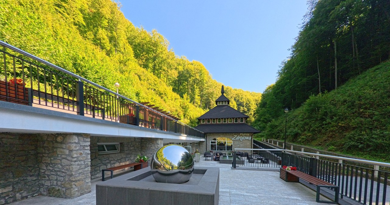 Wody mineralne są najważniejszym elementem lokalnej oferty. Można z nich skorzystać w tutejszej pijalni wód /East News