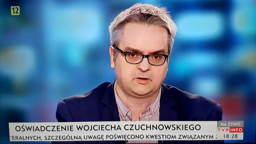 Wojciech Czuchnowski w TVP Info /@DarekWojtek /Twitter