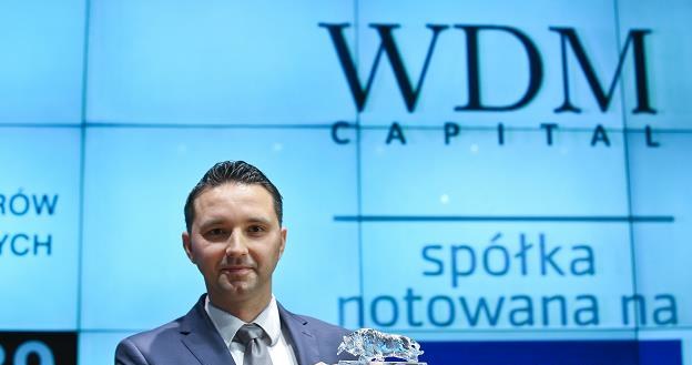 Wojciech Grzegorczyk, prezes WDM Capital, w czasie debiutu na GPW /PAP