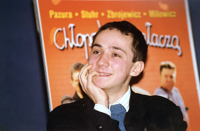 Wojciech Klata podczas promocji filmu "Chłopaki nie płaczą" /AKPA