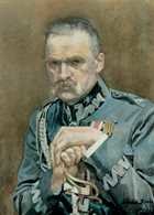 Wojciech Kossak, Portret marszałka Józefa Piłsudskiego, 1928 /Encyklopedia Internautica