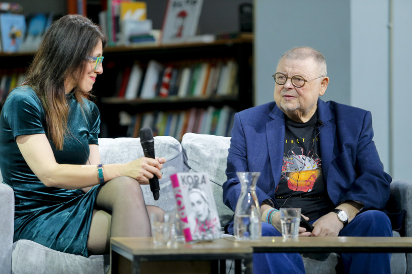 Wojciech Mann i Katarzyna Kubisiowska podczas premiery książki "Kora. Się żyje" /Podlewski /AKPA