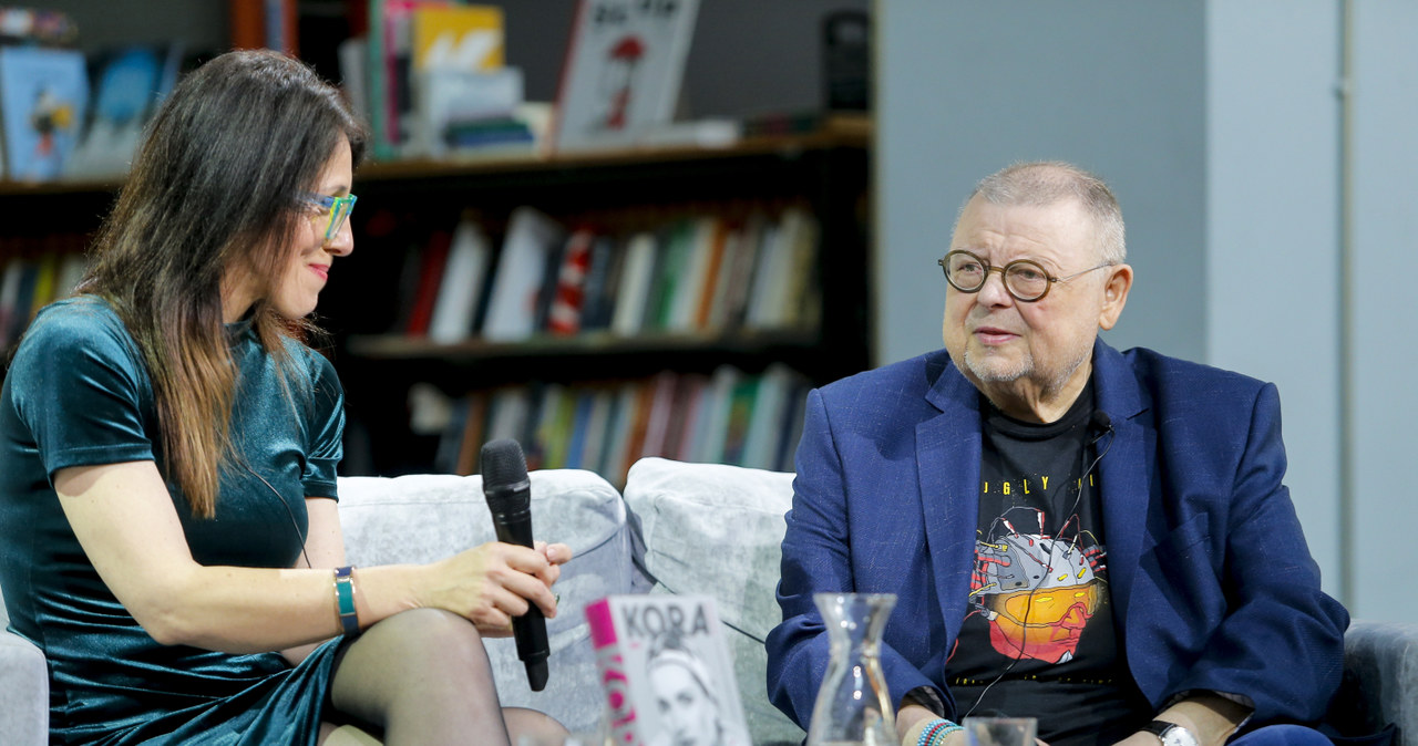 Wojciech Mann i Katarzyna Kubisiowska podczas premiery książki "Kora. Się żyje" /Podlewski /AKPA