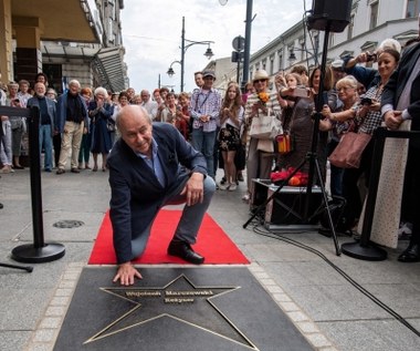 Wojciech Marczewski odsłonił swoją gwiazdę na ul. Piotrkowskiej