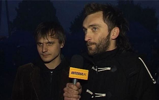 Wojciech Powaga (z prawej) i nowy wokalista Myslovitz, Michał Kowalonek /INTERIA.PL