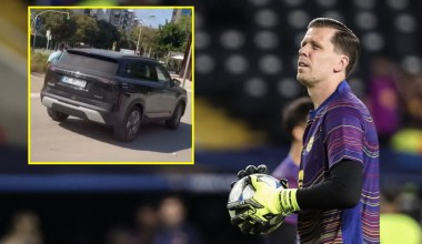 Wojciech Szczęsny przyłapany. Naprawdę jeździ chińskim samochodem