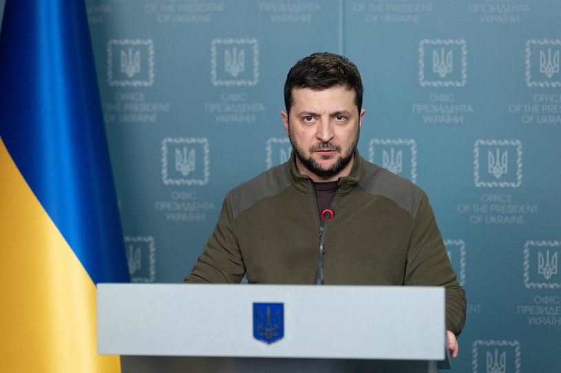 Wojna w Ukrainie. Prezydent Ukrainy Wołodymir Zełenski / AFP/UKRAINE PRESIDENCY HANDOUT/ /AFP