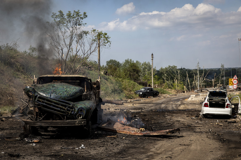 Wojna w Ukrainie przynosi ogromne straty dla środowiska. Obliczono, że Rosjanie wyrządzili zniszczenia dla ukraińskiej przyrody na kwotę około 6,4 miliarda euro /SOPA Images /Getty Images
