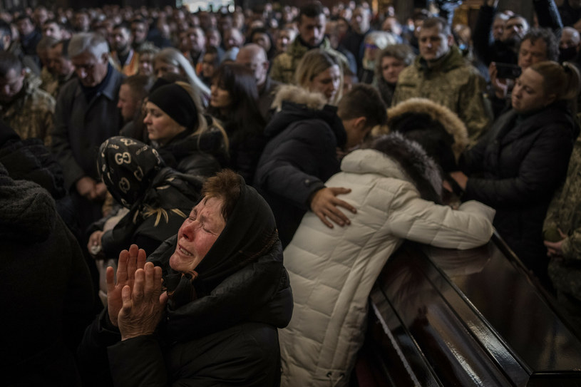 Wojna w Ukrainie. Zginęli niedaleko polskiej granicy. We Lwowie odbył się pogrzeb wojskowych 
