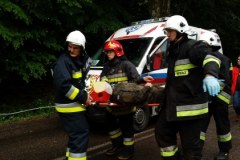 Wojskowa sanitarka uderzyła w drzewo