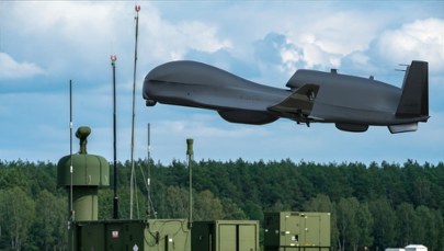 Wojskowy dron nad przesmykiem suwalskim. To była jedna z najdłuższych misji NATO