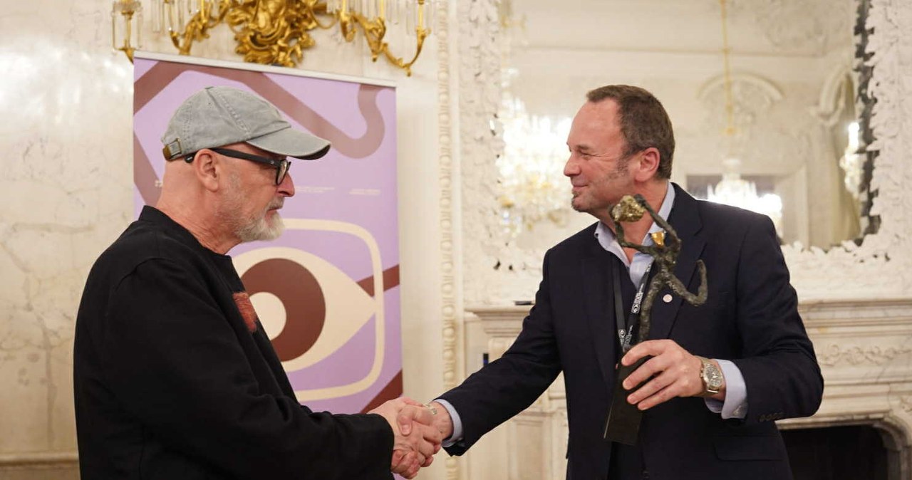 Wojtek Smarzowski i dyrektor festiwalu Vavřinec Menšl, fot. Kasia Klimkowska /materiały prasowe