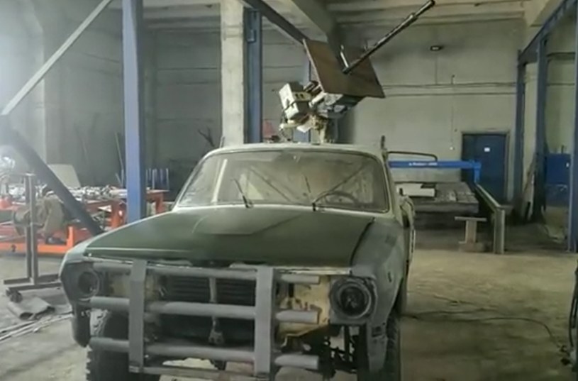 Wołga w wersji Mad Max. Ukraińcy pokazali swoją najnowszą broń /Twitter