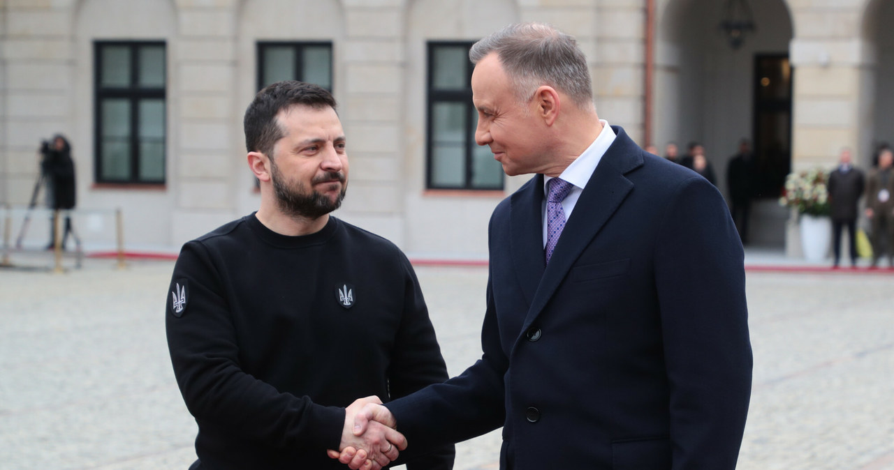 Wołodymyr Zełenski i Andrzej Duda /Piotr Molecki /East News