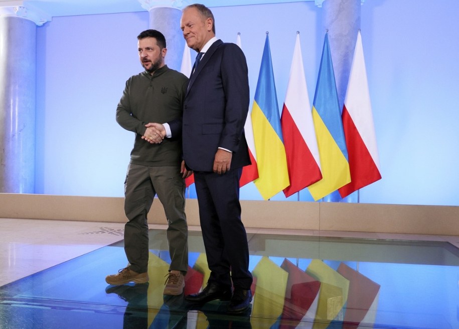 Wołodymyr Zełenski i Donald Tusk /Pawel Wodzynski /East News