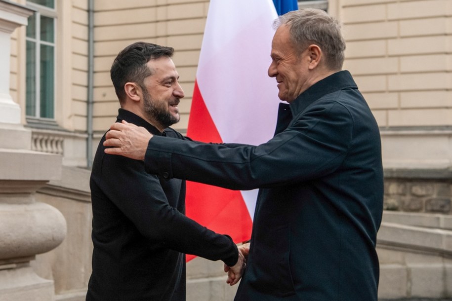 Wołodymyr Zełenski i Donald Tusk /KPRM /PAP