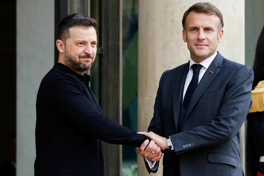 Wołodymyr Zełenski i Emmanuel Macron /LUDOVIC MARIN/AFP /East News