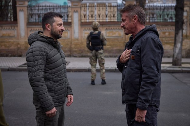 Wołodymyr Zełenski i Sean Penn w Kijowie /UKRAINIAN PRESIDENTIAL PRESS OFF /PAP/Newscom